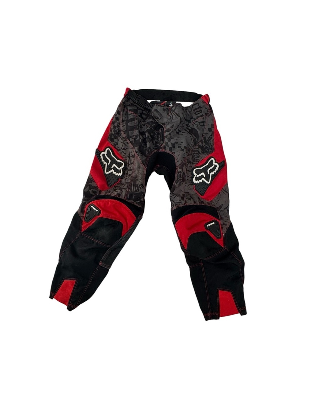Fox Kids Red and Black Motocross Pants